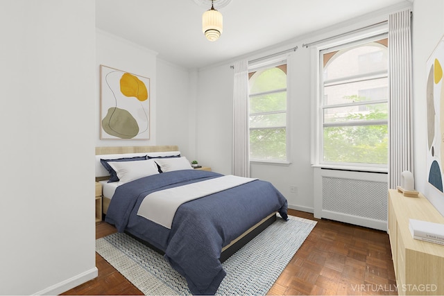 357 W End Ave Unit 3, New York City, NY 10024 - bedroom with radiator heating unit and ornamental molding