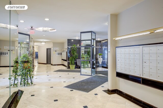 67-30 Clyde St Unit 3J, New York City, NY 11375 - community lobby featuring recessed lighting
