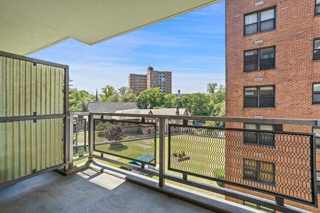 view of balcony