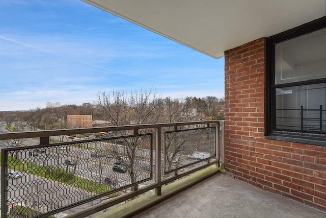 view of balcony