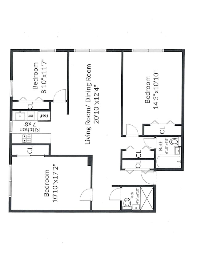 3901 Independence Ave Unit 2T, New York City, NY 10463 - home floor plan