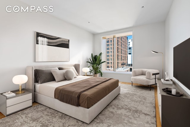 551 W 21st St Unit 10B, New York City, NY 10011 - bedroom with wood finished floors