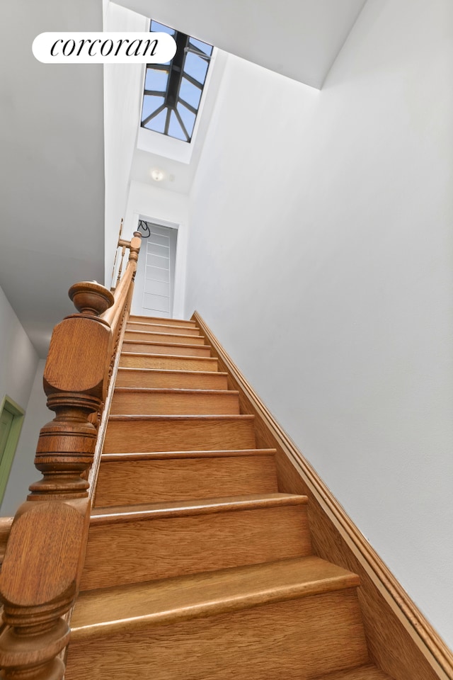 view of stairway