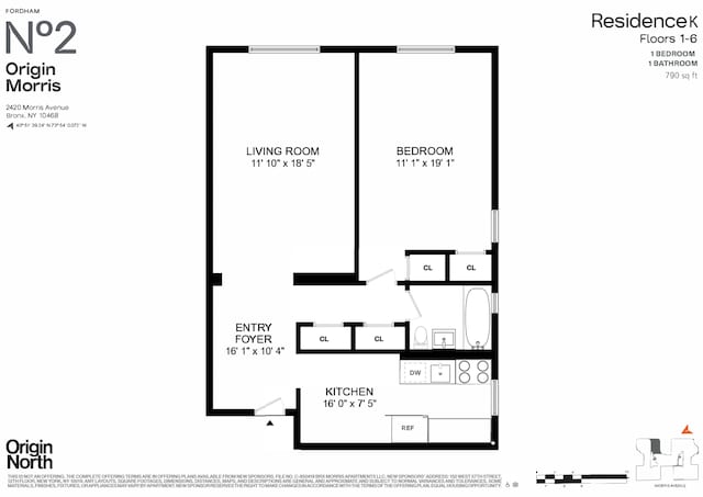 2420 Morris Ave Unit 2K, New York City, NY 10468 - room layout