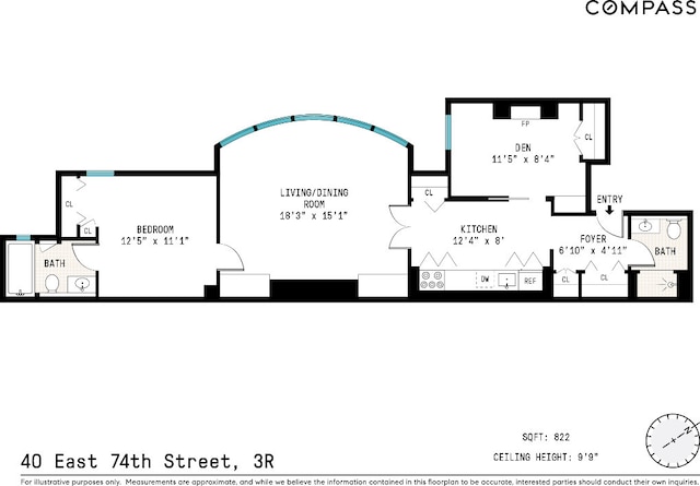 40 E 74th St Unit 3R, New York City NY, 10021, 2 bedrooms, 2 baths condo for sale