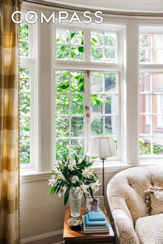 interior space with french doors