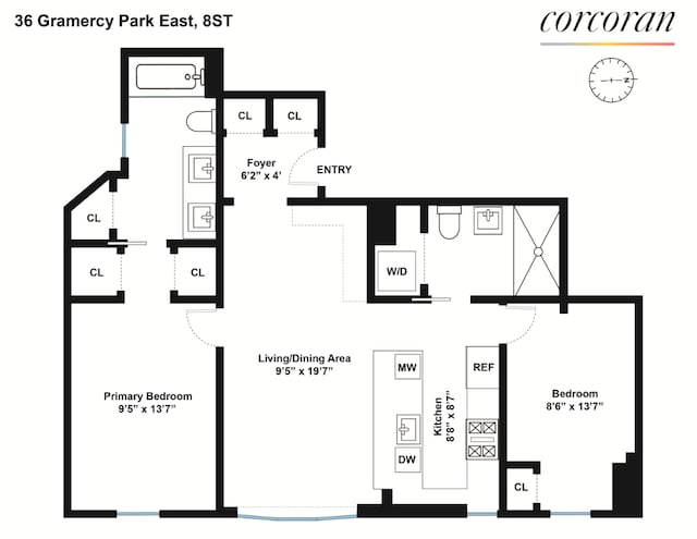 36 Gramercy Park E Unit 8St, New York City NY, 10003, 2 bedrooms, 2 baths condo for sale