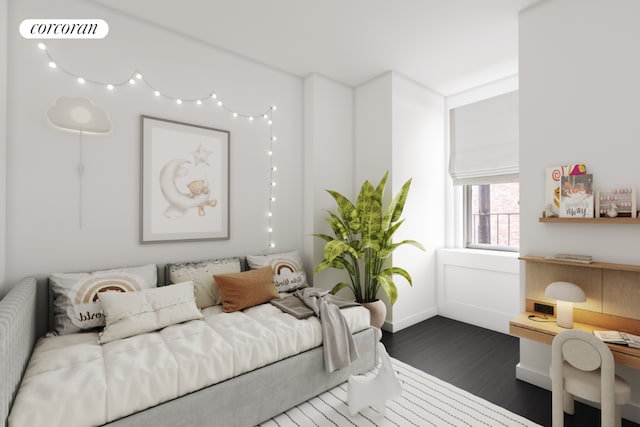 living room featuring hardwood / wood-style flooring