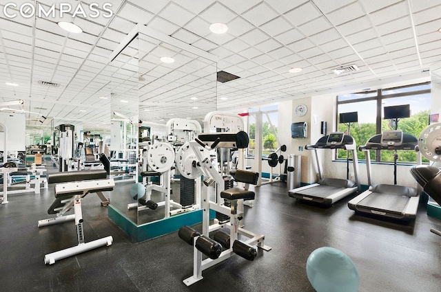 view of exercise room