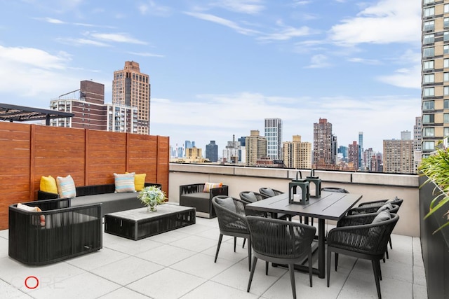 view of patio / terrace featuring outdoor lounge area