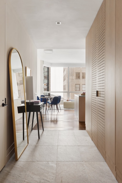 hallway featuring light hardwood / wood-style floors