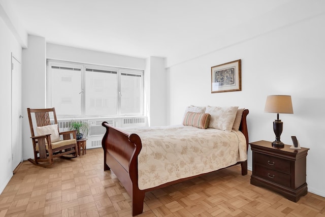 bedroom with baseboards