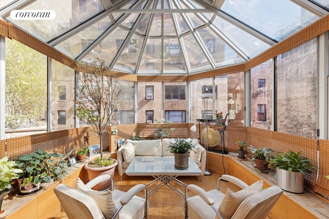 view of sunroom / solarium