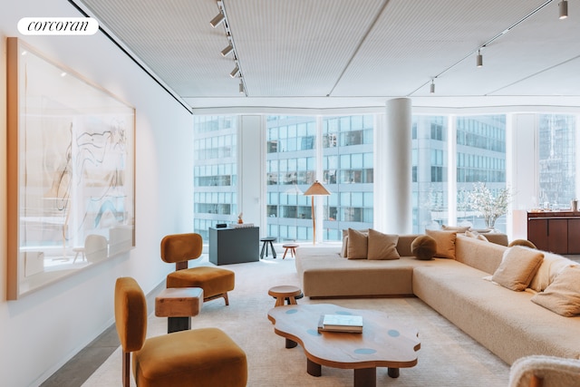 100 E 53rd St Unit 8C, New York City, NY 10022 - sunroom / solarium with track lighting