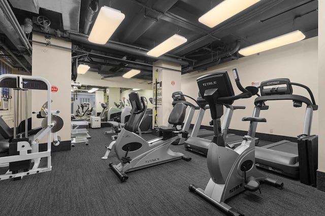 view of exercise room