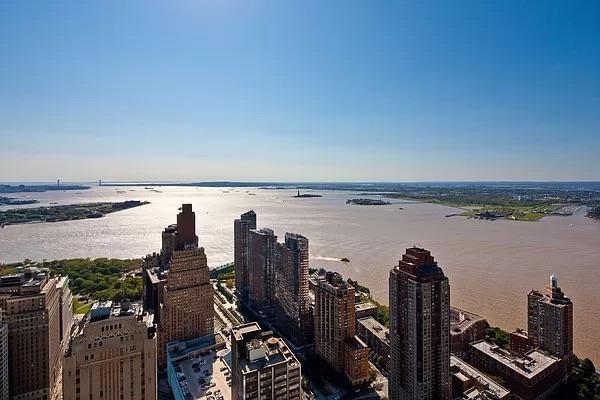 property view of water featuring a view of city