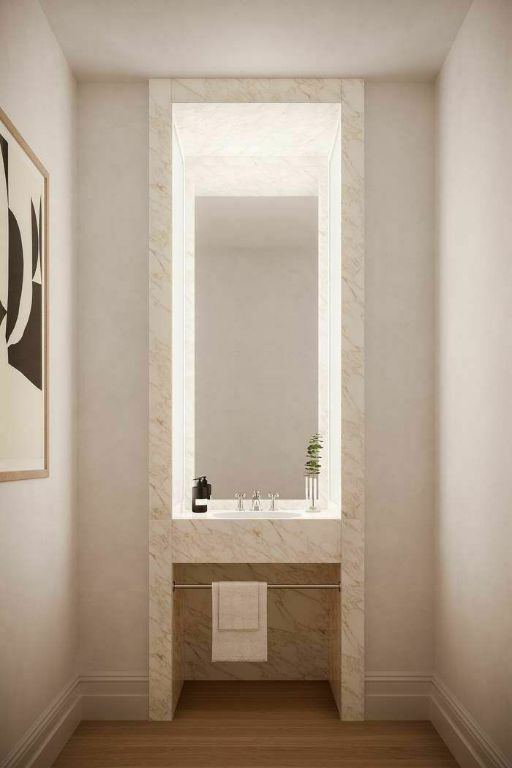 bathroom featuring hardwood / wood-style flooring