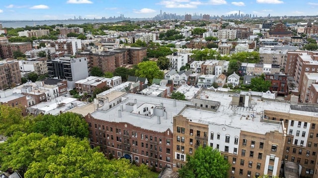 bird's eye view featuring a city view