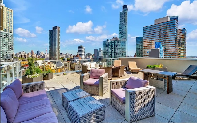 view of patio / terrace featuring outdoor lounge area