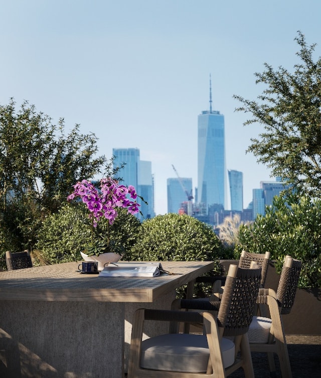 view of patio / terrace with exterior bar