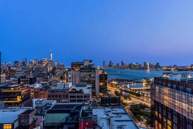 view of city featuring a water view