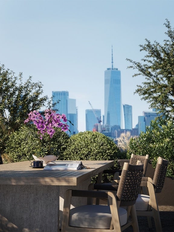 251 W 14th St Unit 9-B, New York City, NY 10011 - view of patio with exterior bar