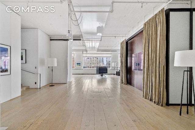 hallway featuring light hardwood / wood-style floors