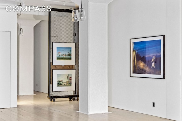 interior space featuring hardwood / wood-style flooring