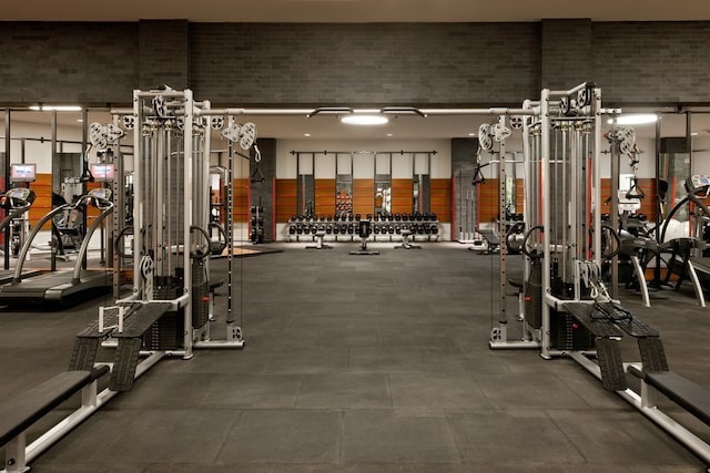 view of gym