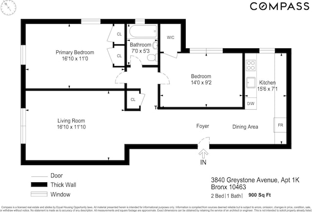 3840 Greystone Ave Unit 1K, New York City, NY 10463 - home floor plan