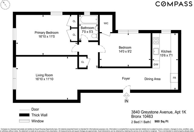 3840 Greystone Ave Unit 1K, New York City, NY 10463 - home floor plan