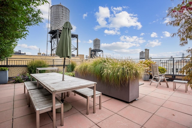 245 W 104th St Unit 4C, New York City, NY 10025 - view of patio featuring outdoor dining space
