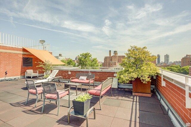 view of patio with outdoor lounge area