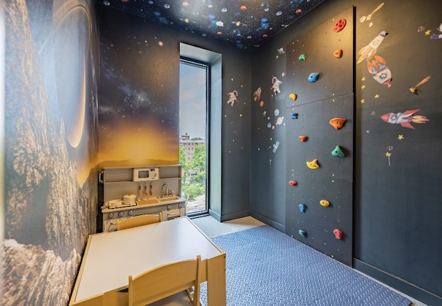 30-05 Vernon Blvd Ph-I, Ph-I New York City, NY 11102 - bedroom featuring access to exterior and carpet flooring