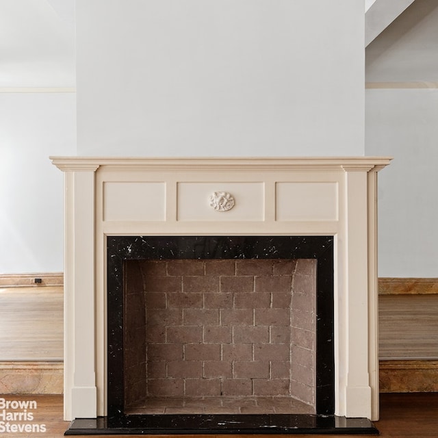 interior details featuring hardwood / wood-style floors