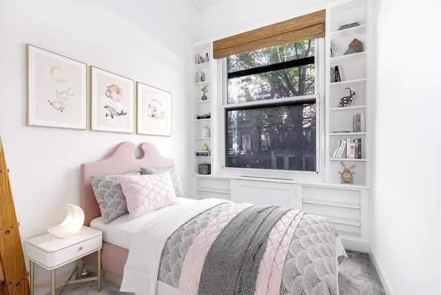 bedroom with carpet floors