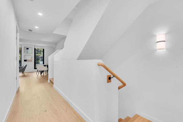 living room featuring light hardwood / wood-style floors