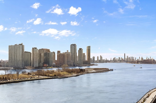 35 Sutton Pl Unit 11A, New York City, NY 10022 - view of community featuring a skyline view and a water view