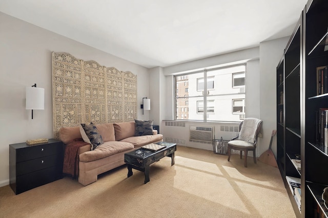 35 Sutton Pl Unit 11A, New York City, NY 10022 - carpeted living area featuring radiator
