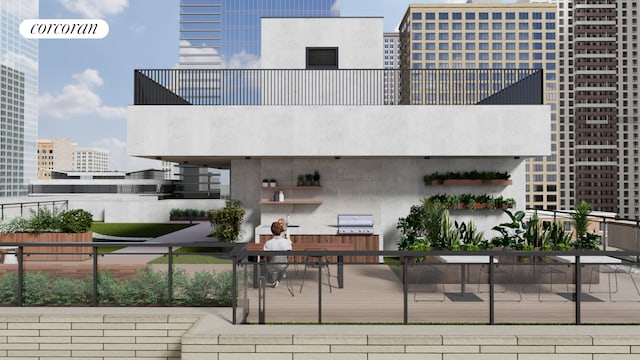 350 W 44th St Unit 101, New York City, NY 10036 - view of building exterior with a view of city