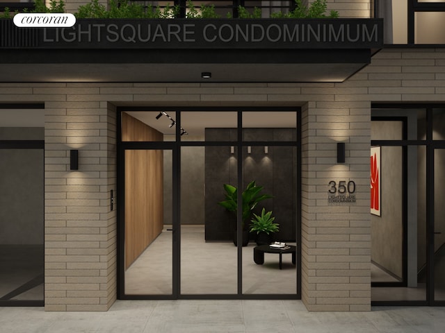 350 W 44th St Unit 101, New York City, NY 10036 - property entrance with brick siding