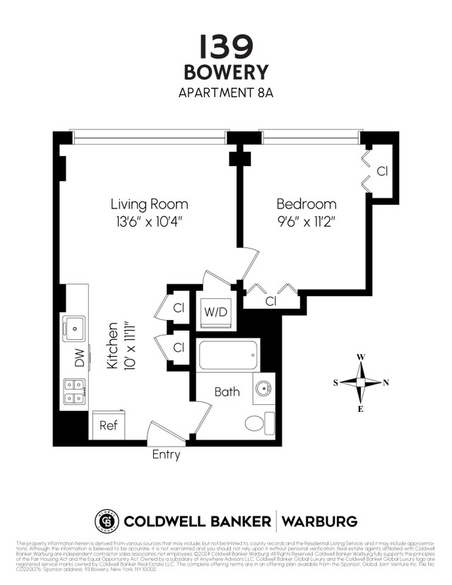 139 Bowery Unit 8A, New York City, NY 10002 - view of home floor plan