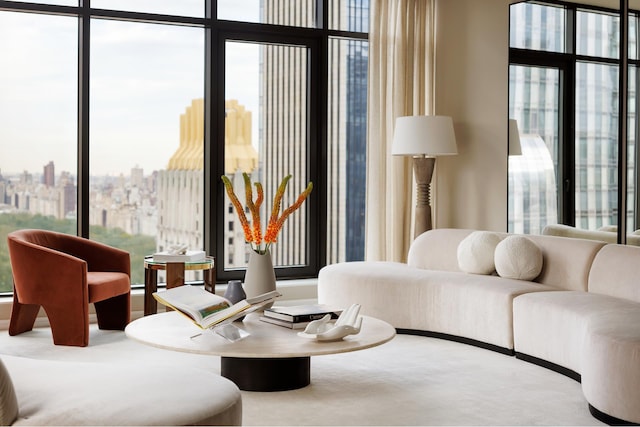 111 W 56th St Phc, Phc, New York City, NY 10019 - interior space with a city view