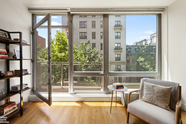 interior space featuring light hardwood / wood-style floors