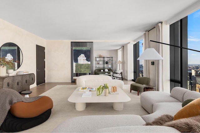 277 5th Ave Unit Ph53, New York City, NY 10016 - living room featuring expansive windows