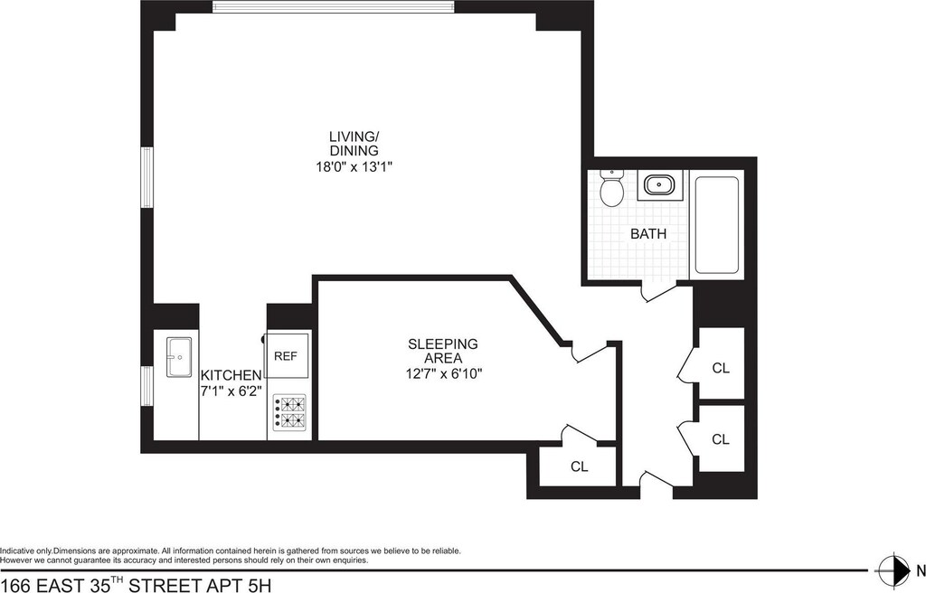 166 E 35th St Unit 5H, New York City, NY 10016 - view of layout