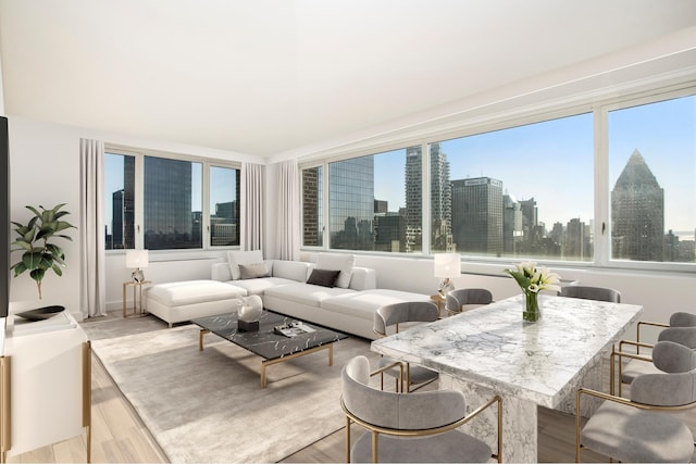 322 W 57th St Unit 55S1, New York City, NY 10019 - sunroom with a view of city