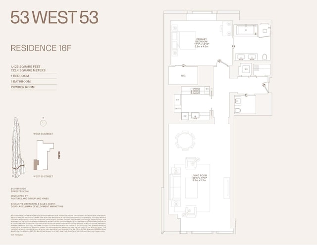 53 W 53rd St Unit 16F, New York City, NY 10019 - view of room layout