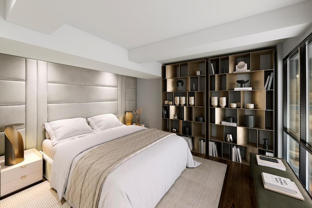 bedroom featuring wood-type flooring