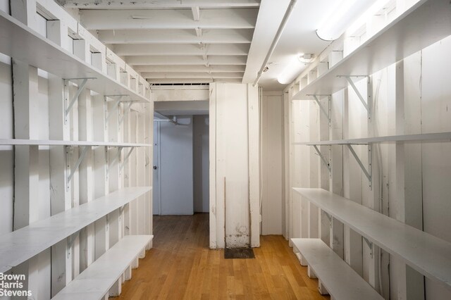 interior space with light wood-type flooring